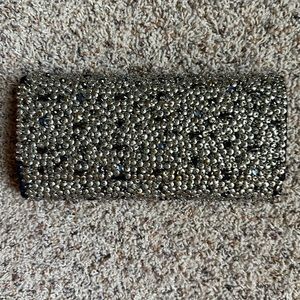 Deepa Gurani Gunmetal Clutch beautifully designed sparkle clutch VERY GOOD